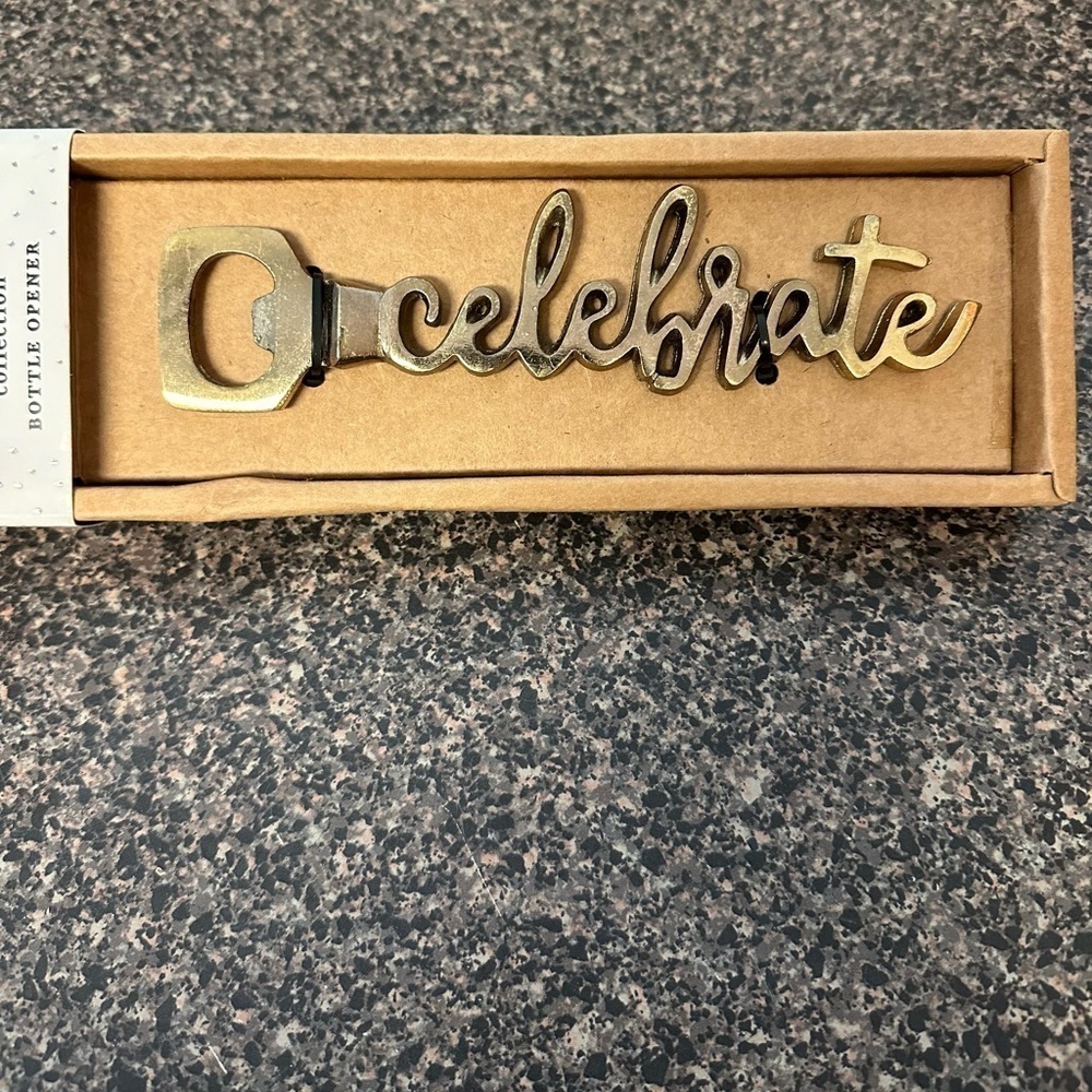Metal Celebrate Bottle Opener